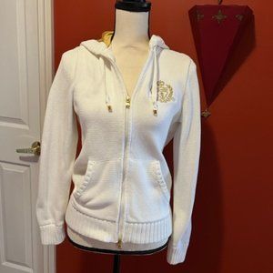 L-RL Ralph Lauren Active Full Zip Knit Hooded Sweater